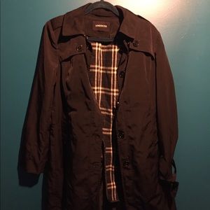 Black London Fog Trench Coat